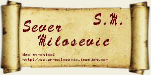 Sever Milošević vizit kartica